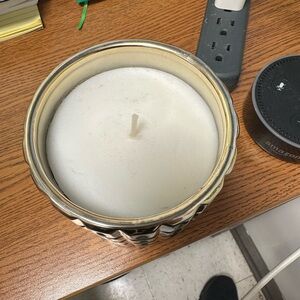 Candle in silver scented candle bougie perfumer 15 oz hand poured in Vietnam